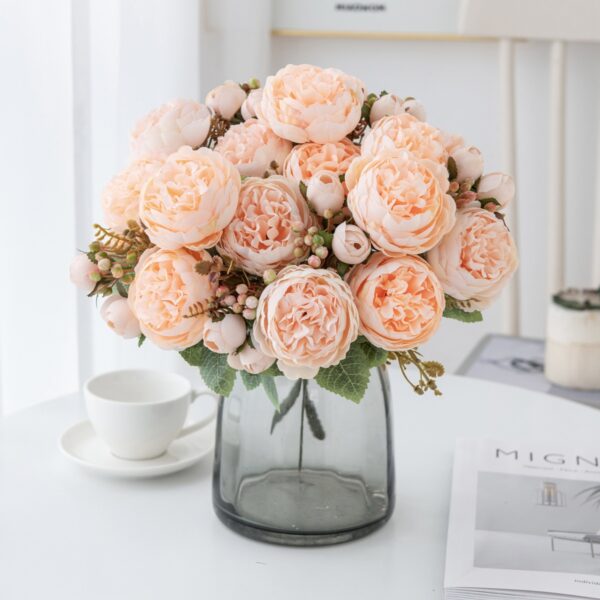 Peony Artificial Bouquet Home Decorative Fake Flower