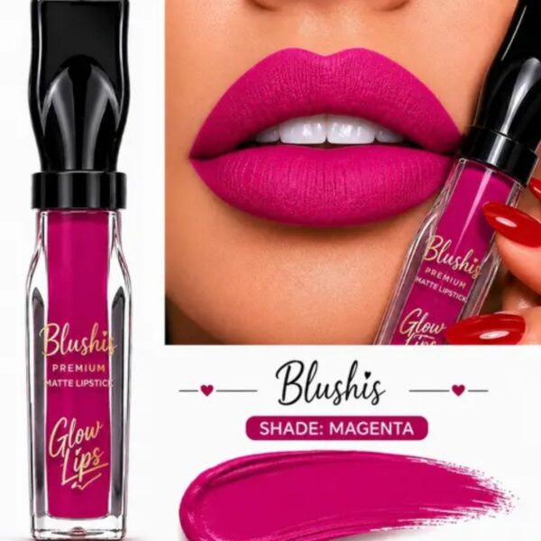 BLUSHIS Premium Matte Liquid Lipstick | Magenta Shade |  Transfer Proof Lip Mak...